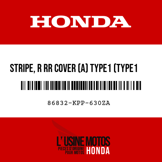 image de 86832-KPP-630ZA STRIPE, R RR COVER (A) TYPE1 (TYPE1 )