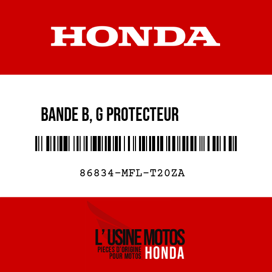 image de 86834-MFL-T20ZA BANDE B, G PROTECTEUR        SUPERIEUR TYPE1