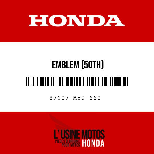 image de 87107-MY9-660 EMBLEM (50TH)
