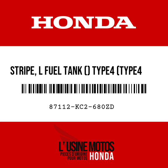 image de 87112-KC2-680ZD STRIPE, L FUEL TANK () TYPE4 (TYPE4 )