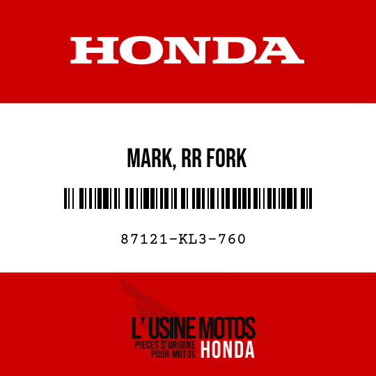 image de 87121-KL3-760 MARK, RR FORK