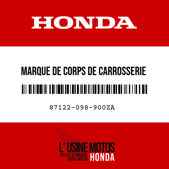 image de 87122-098-900ZA MARQUE DE CORPS DE CARROSSERIE TYPE1