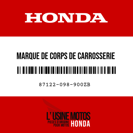 image de 87122-098-900ZB MARQUE DE CORPS DE CARROSSERIE TYPE2