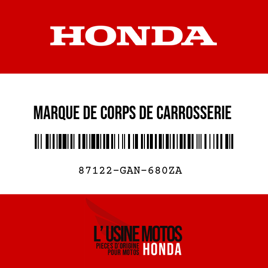 image de 87122-GAN-680ZA MARQUE DE CORPS DE CARROSSERIE TYPE1