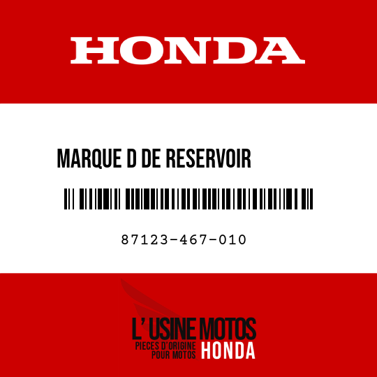 image de 87123-467-010 MARQUE D DE RESERVOIR        D'ESSENCE (AM)