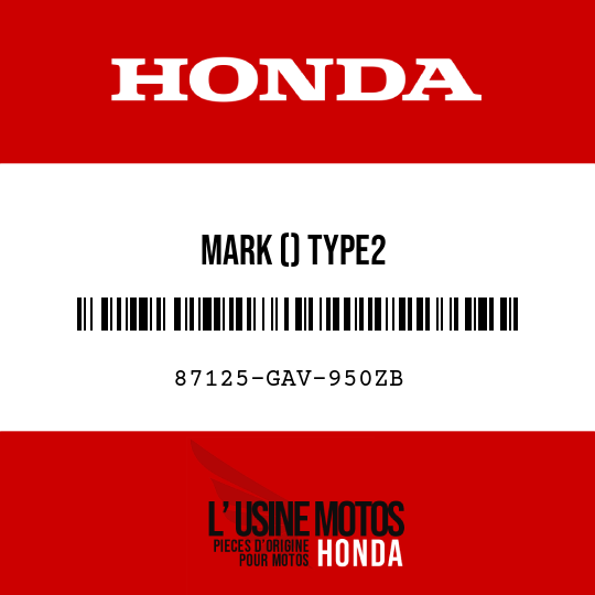 image de 87125-GAV-950ZB MARK () TYPE2