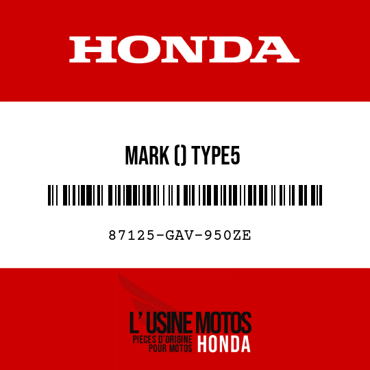image de 87125-GAV-950ZE MARK () TYPE5