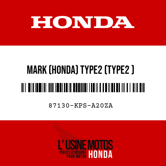 image de 87130-KPS-A20ZA MARK (HONDA) TYPE2 (TYPE2 )