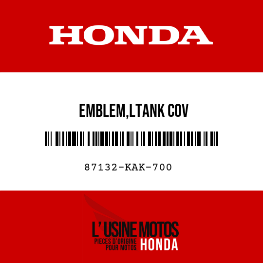 image de 87132-KAK-700 EMBLEM,LTANK COV
