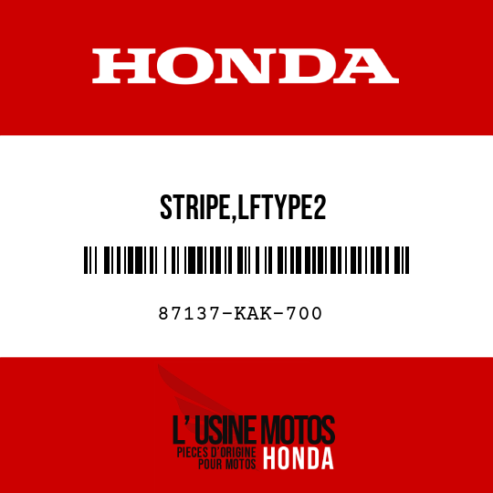 image de 87137-KAK-700 STRIPE,LFTYPE2