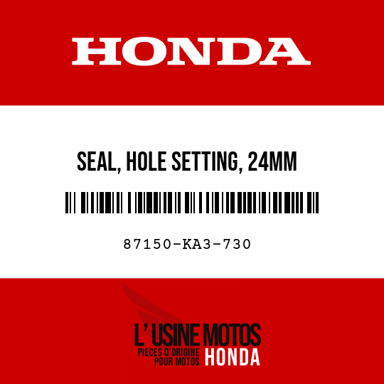 image de 87150-KA3-730 SEAL, HOLE SETTING, 24MM