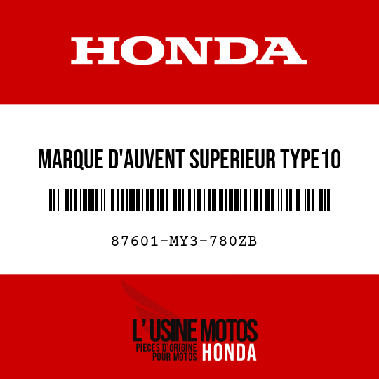 image de 87601-MY3-780ZB MARQUE D'AUVENT SUPERIEUR TYPE10