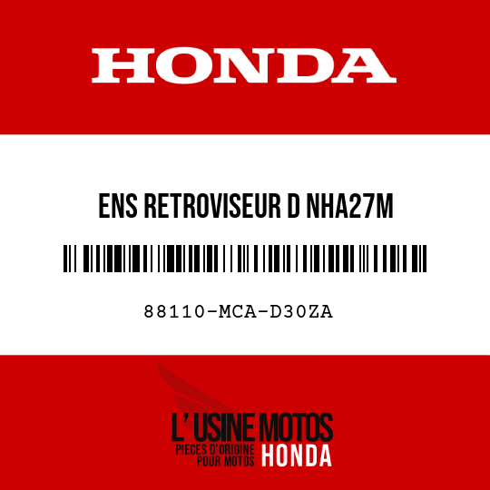 image de 88110-MCA-D30ZA ENS RETROVISEUR D NHA27M 