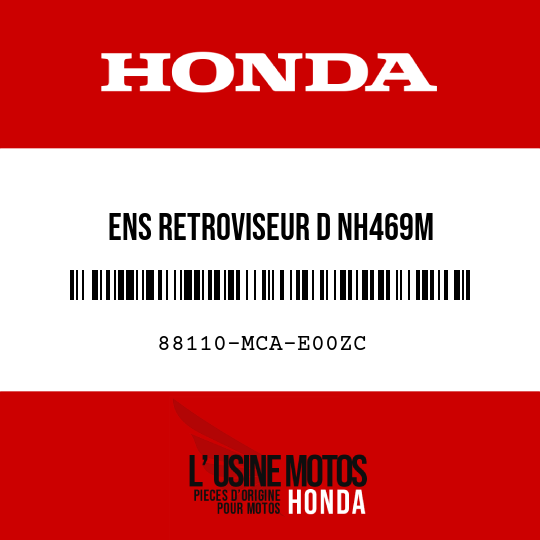 image de 88110-MCA-E00ZC ENS RETROVISEUR D NH469M 