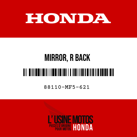 image de 88110-MF5-621 MIRROR, R BACK