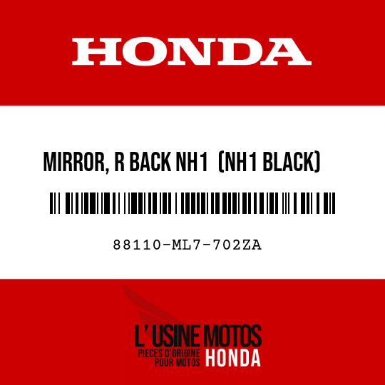 image de 88110-ML7-702ZA MIRROR, R BACK NH1  (NH1 BLACK)