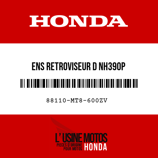 image de 88110-MT8-600ZV ENS RETROVISEUR D NH390P 