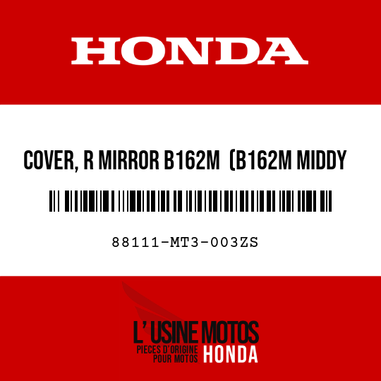 image de 88111-MT3-003ZS COVER, R MIRROR B162M  (B162M MIDDY BLUE METALLIC)