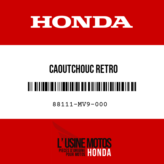 image de 88111-MV9-000 CAOUTCHOUC RETRO
