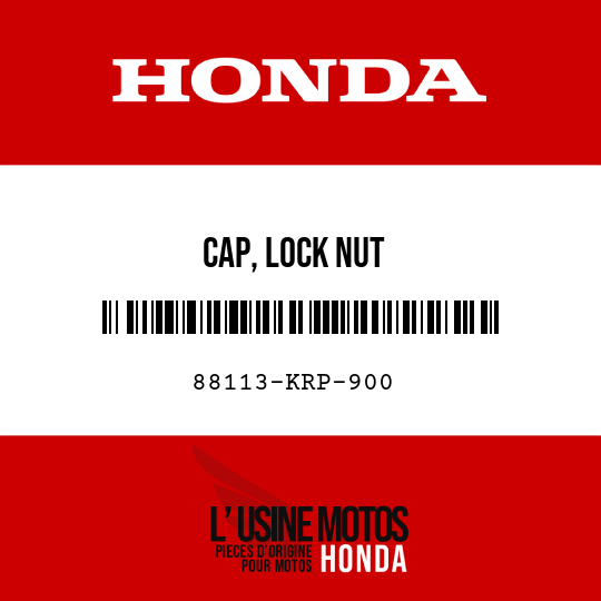 image de 88113-KRP-900 CAP, LOCK NUT