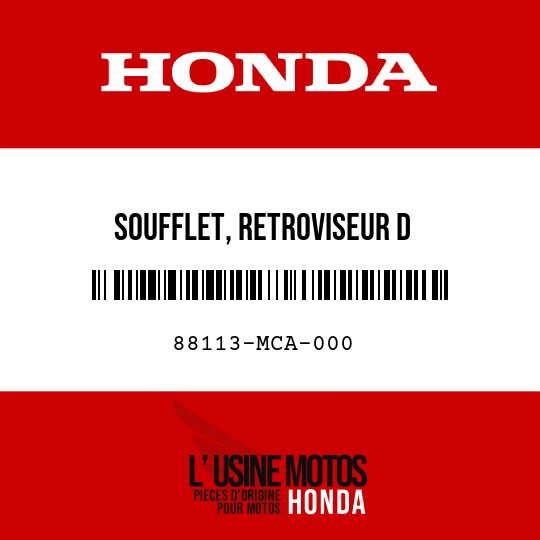 image de 88113-MCA-000 SOUFFLET, RETROVISEUR D