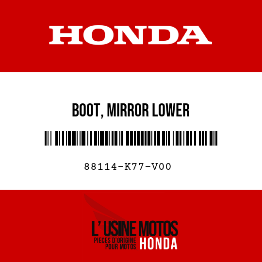 image de 88114-K77-V00 BOOT, MIRROR LOWER