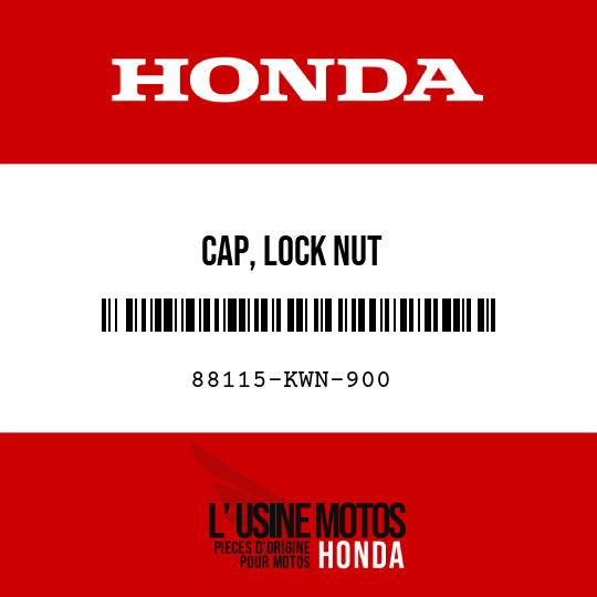 image de 88115-KWN-900 CAP, LOCK NUT