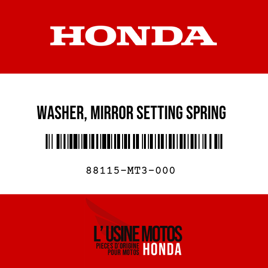 image de 88115-MT3-000 WASHER, MIRROR SETTING SPRING