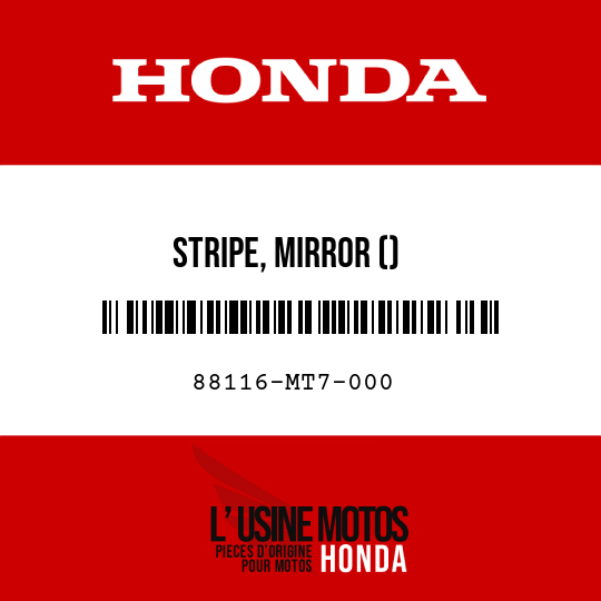 image de 88116-MT7-000 STRIPE, MIRROR ()
