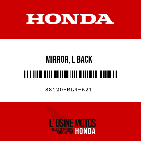 image de 88120-ML4-621 MIRROR, L BACK