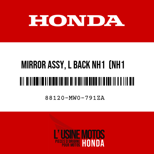 image de 88120-MW0-791ZA MIRROR ASSY, L BACK NH1  (NH1 BLACK)