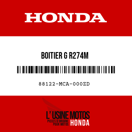 image de 88122-MCA-000ZD BOITIER G R274M 