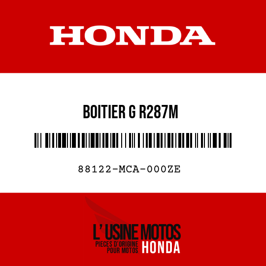 image de 88122-MCA-000ZE BOITIER G R287M