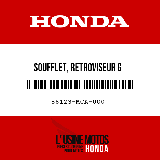 image de 88123-MCA-000 SOUFFLET, RETROVISEUR G