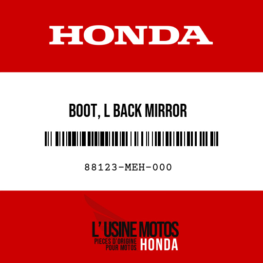 image de 88123-MEH-000 BOOT, L BACK MIRROR
