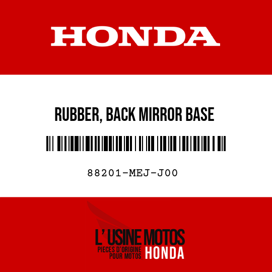 image de 88201-MEJ-J00 RUBBER, BACK MIRROR BASE