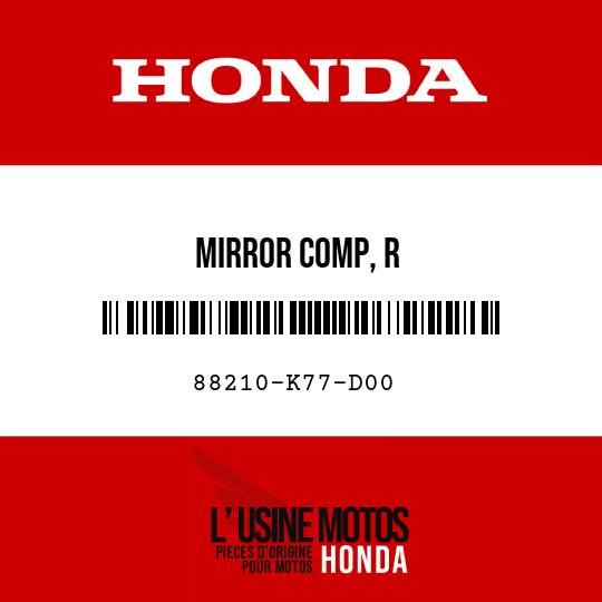 image de 88210-K77-D00 MIRROR COMP, R