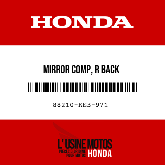 image de 88210-KEB-971 MIRROR COMP, R BACK