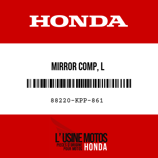 image de 88220-KPP-861 MIRROR COMP, L