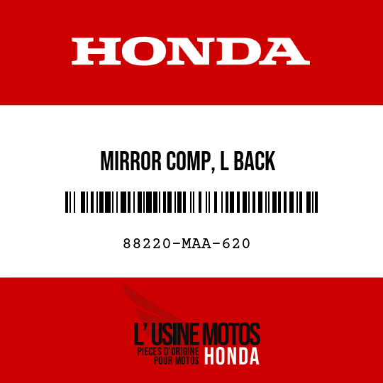 image de 88220-MAA-620 MIRROR COMP, L BACK