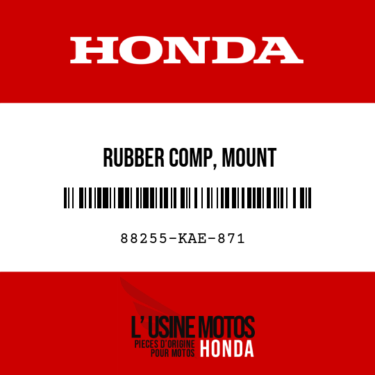 image de 88255-KAE-871 RUBBER COMP, MOUNT