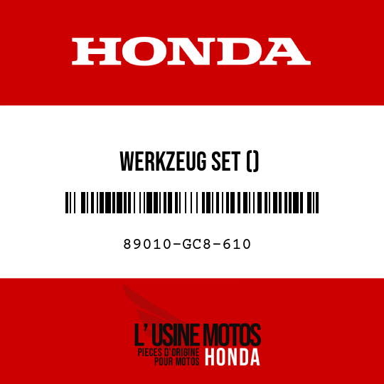 image de 89010-GC8-610 WERKZEUG SET ()