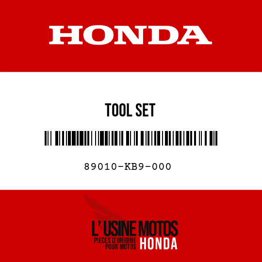 image de 89010-KB9-000 TOOL SET