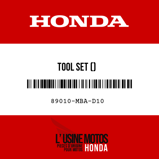 image de 89010-MBA-D10 TOOL SET ()