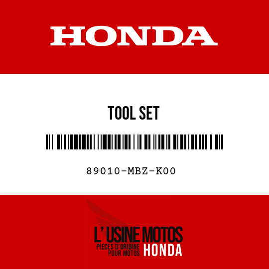 image de 89010-MBZ-K00 TOOL SET