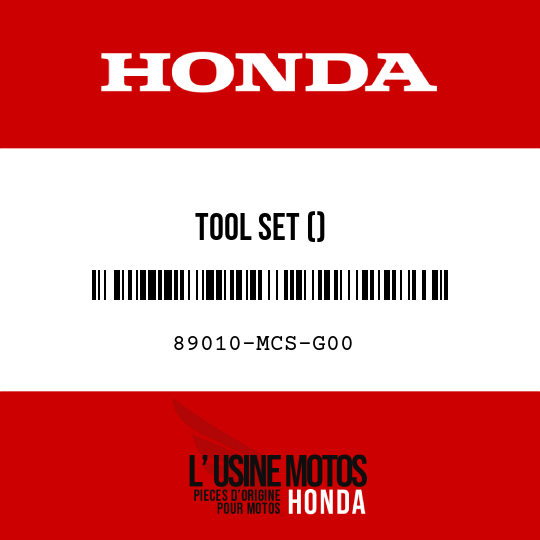 image de 89010-MCS-G00 TOOL SET ()