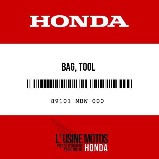 image de 89101-MBW-000 BAG, TOOL