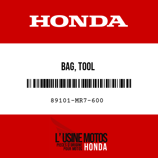 image de 89101-MR7-600 BAG, TOOL