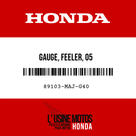 image de 89103-MAJ-G40 GAUGE, FEELER, 05