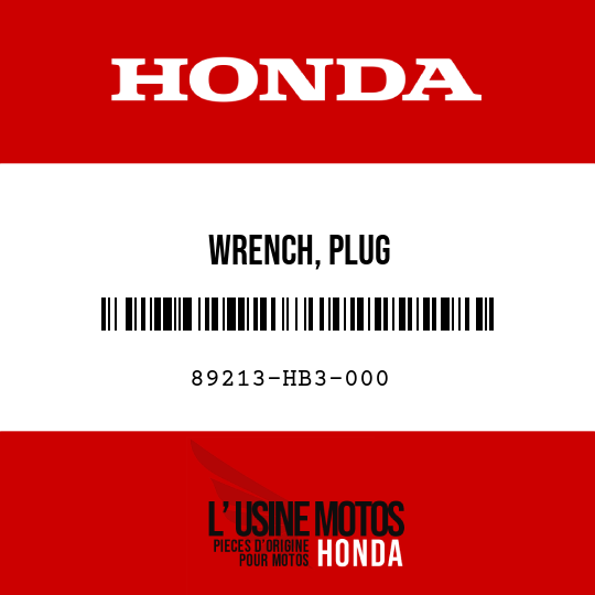 image de 89213-HB3-000 WRENCH, PLUG